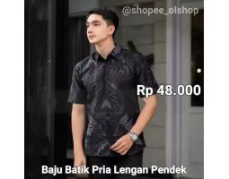 Jual Kemeja Batik Pria Lengan Pendek Motif Elegan, Pilihan Terbaik Untuk Seragam atau Kasual - Jakarta Barat
