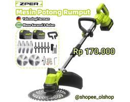 Mesin Potong Rumput Baterai ZPER Cordless Teknologi Jerman Murah - Jakarta Pusat 