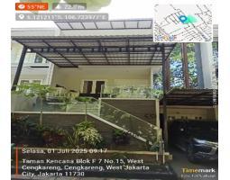 Dijual Rumah 2 Lantai SHM Cash Only di Taman Kencana , Kalideres Tipe 163 - Jakarta Barat