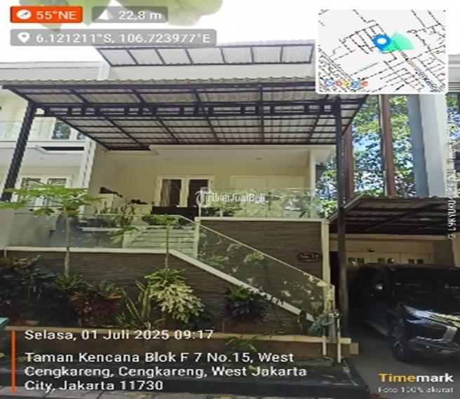 Dijual Rumah 2 Lantai SHM Cash Only di Taman Kencana , Kalideres Tipe 163 - Jakarta Barat