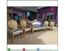Kursi Pelaminan Mewah Gold - Jepara 
