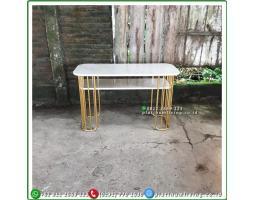 Meja Konsul Mewah Top Marmer - Jepara 