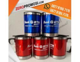 Mug Stainless Gagang CO-315 Custom Logo untuk Souvenir Premium - Tangerang 