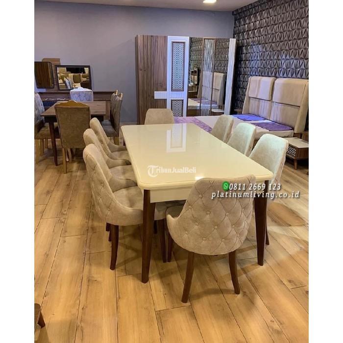 Meja Makan Minimalis 200x90 Kursi 8 - Jepara