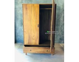 Lemari Pakaian Anak Jati 2 Pintu Furniture - Jepara