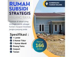 Dijual Rumah Subsidi di Tlogowaru Dekat Kantor RSUD Tipe 30 2KT 1KM SHGB - Malang 