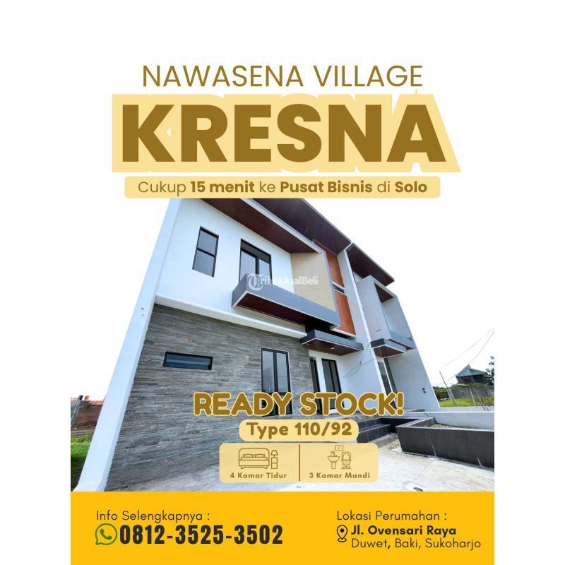 Dijual Rumah Perumahan Cluster 2 Lantai Dekat Solo - Sukoharjo