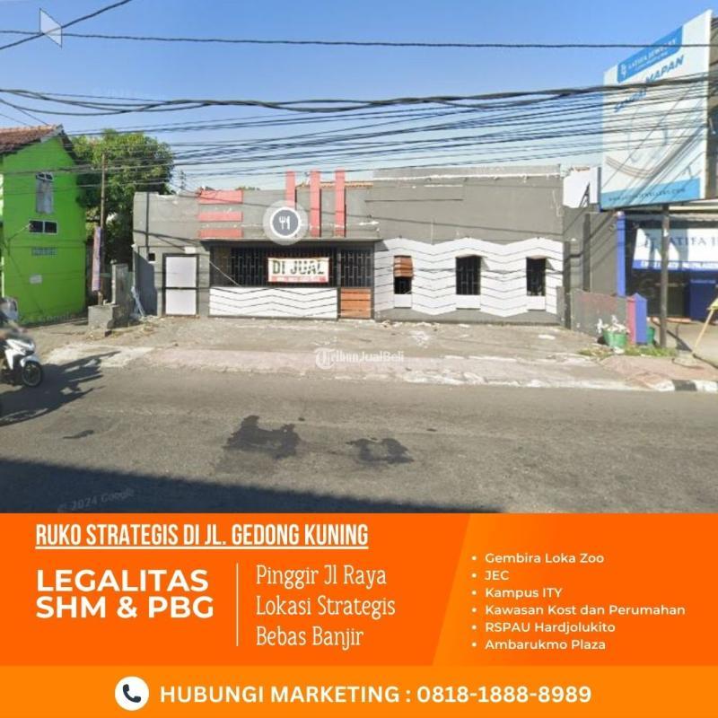 Dijual Ruko Strategis Mangku JL Gedong Kuning Banguntapan Dekat Gembira Loka SHM - Yogyakarta