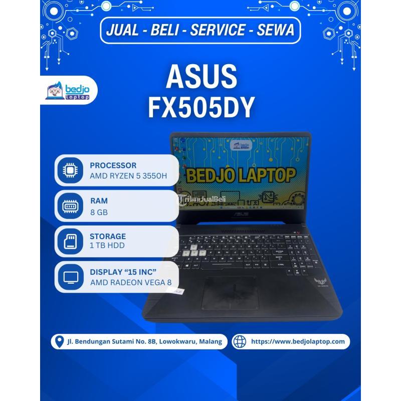 Dijual Laptop Second, ASUS FX505DY, Spesifikasi Gahar, Laptop Gaming 7 Jutaan, Bedjo Laptop - Malang