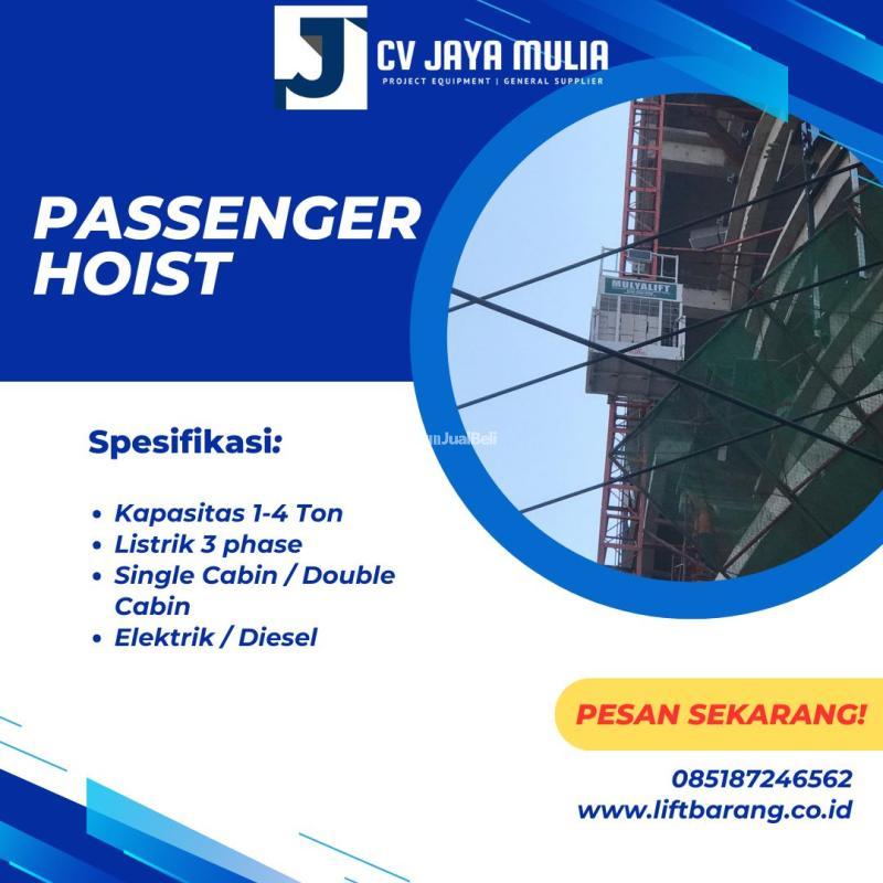 Sewa Passenger Hoist, Kapasitas 1-4 Ton, Single Double Cabin - Malang 