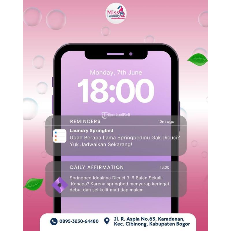 Jasa Cuci Springbed Profesional Susukan  Harga Ramah - Bogor