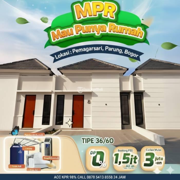 Dijual Rumah Tanpa DP Tipe 36 1KM 2KT Legaitas SHM - Bogor