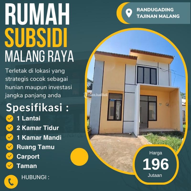 Jual Rumah Subsidi Minimalis Tipe 30 Baru Siap Huni - Malang