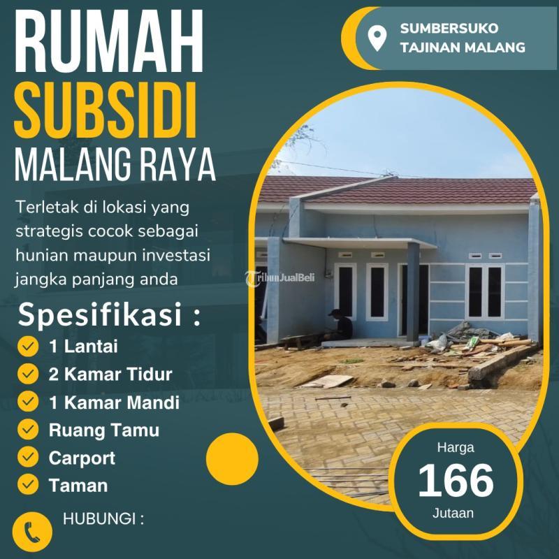 Dijual Rumah Subsidi di Tlogowaru Tajinan Tipe 30 2KT 1KM SHGB - Malang 