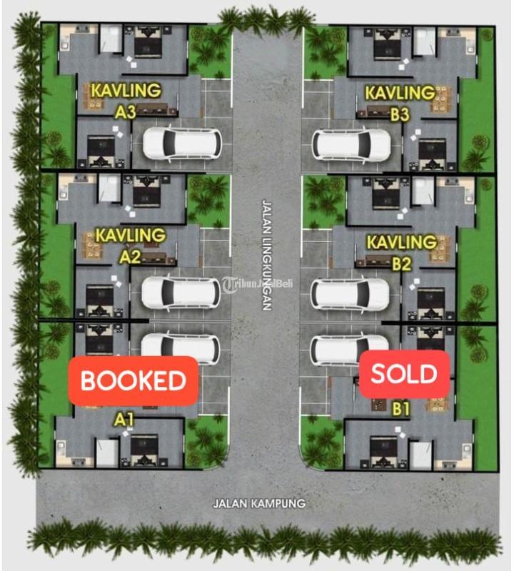 Dijual Rumah Bisa KPR Dekat Kampus Tipe 46 2KT 1KM SHM - Bantul