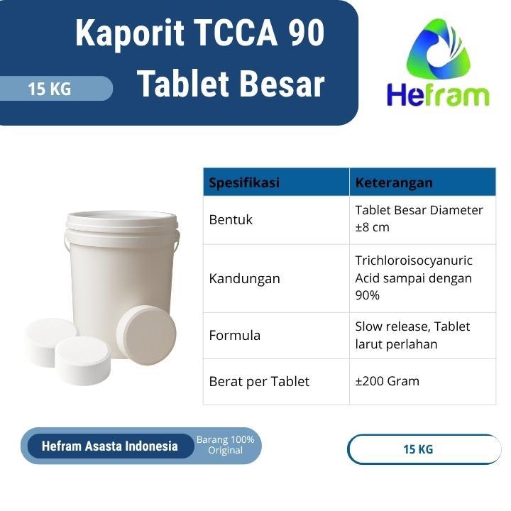 Kaporit TCCA 90 Tablet Besar - Bogor