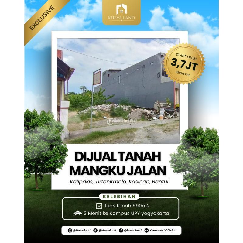 Jual Tanah 590 m2 Mangku Jalan Selatan Kampus  UPY Yogyakarta - Bantul