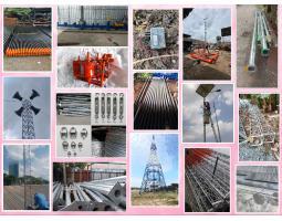 Tower Triangle, Monopole, Tiang Fiber Optik  Harga Pabrik, Siap Kirim - Bekasi 