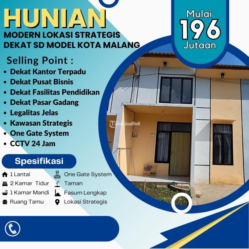Dijual Rumah Hunian Minimalis Simple 2KT 1KM SHM Dekat Kampus - Malang
