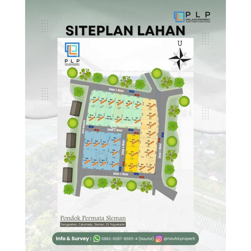 Dijual Promo 2 Kavling Terakhir Tanah SHM Barat Polresta - Sleman