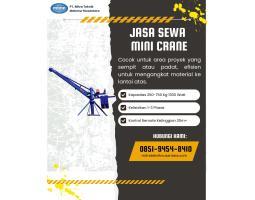 Sewa Hoist Crane  Mini Crane Proyek Angkat Material Cepat, Aman,  Efisien - Padang