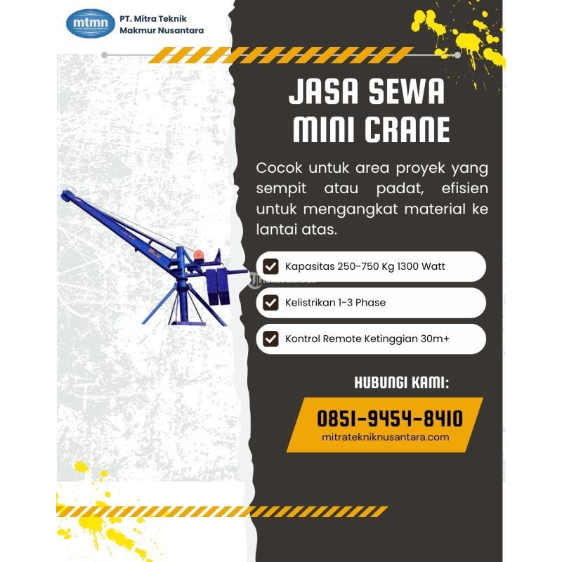 Sewa Hoist Crane  Mini Crane Proyek Angkat Material Cepat, Aman,  Efisien - Padang