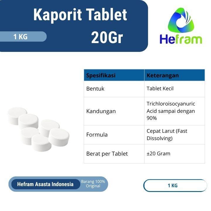 Kaporit Tablet 20gr 1kg - Bogor
