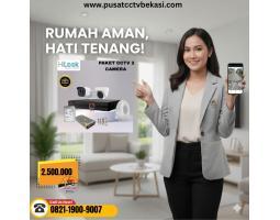 Paket CCTV HiLook 2 Kamera Termurah Free Instalasi - Bekasi 