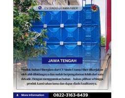 Tangki FRP Biru Kapasitas Sesuai Air Lebih Terjaga - Sukoharjo