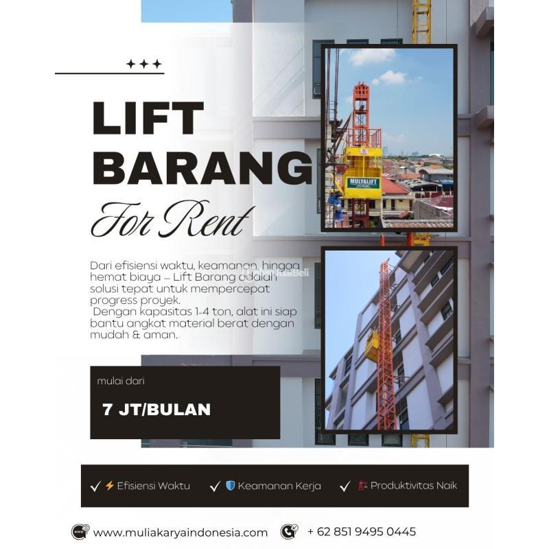 Sewa Lift Barang Proyek Material  Alimak - Penajam Paser Utara
