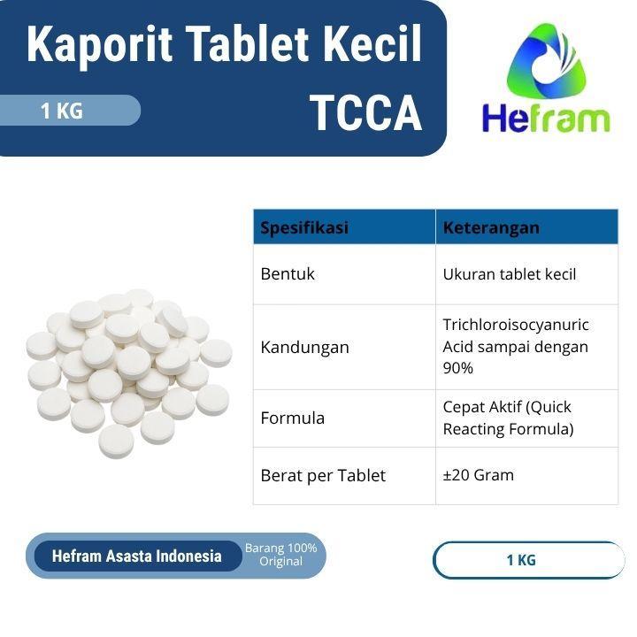 Supplier Kaporit Tablet Kecil TCCA 1kg - Bogor