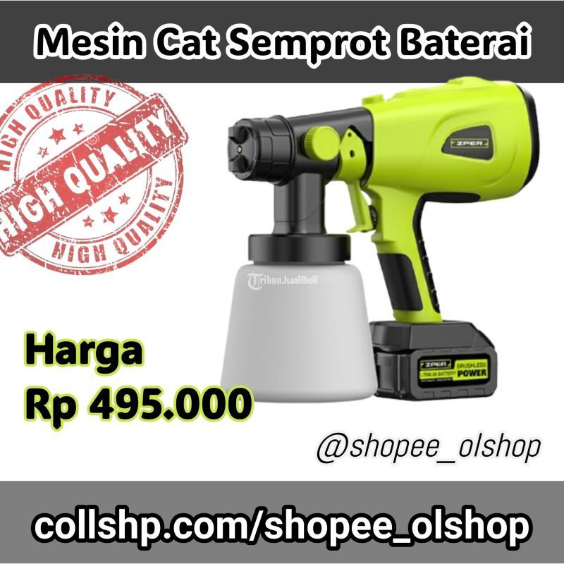 ZPER Mesin Cat Semprot Baterai Cordless Spray Gun Elektrik 450W 1000ml - Jakarta Barat