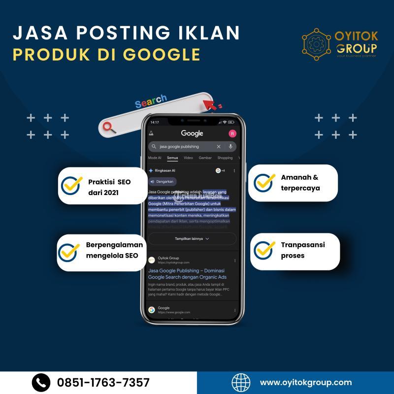 Jasa Poting Iklan Produk di Google - Malang 