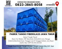 Tandon Air Fiberglass FRP, Tangki Panel FRP 10000 Liter - Situbondo