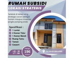 Dijual Rumah di Tajinan Tipe 30 2KT 1KM Legalitas SHGB - Malang 
