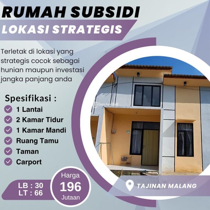 Dijual Rumah di Tajinan Tipe 30 2KT 1KM Legalitas SHGB - Malang 