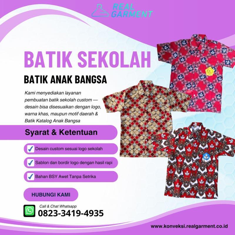 Baju Batik Sekolah Sd - Lubuklinggau