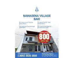 Jual Rumah Tipe 92 Baru Perumahan Cluster Desain Estetik Dekat Solo - Sukoharjo