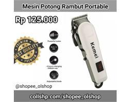 Mesin Cukur Rambut Elektrik Portable Baterai Charge  Hair Clipper Pangkas - Jakarta Timur
