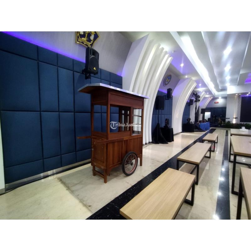 Sewa Promo Gerobak Kayu Angkringan Makanan Dorong Indomaret Murah Bungur - Jakarta Timur