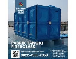 Tangki Fiberglass Panel Kotak Air Bersih, Industri Bersinar - Bandung