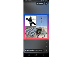 Instalasi pemasangan Penangkal Petir - serang