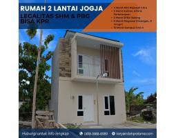 Dijual 1 Unit Kavling Rumah, Tipe 60, Cluster 2 Lantai, Siap Bangun, Banguntapan, Dekat Giwangan, Kotagede, Bantul - Yogyakarta