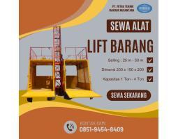 Sewa Lift Barang, Angkat Material Proyek Cepat  Aman, Hingga 4 Ton - Palembang