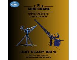 Sewa Mini Crane Listrik 3 Phase, Kapasitas 500 Kg - Bandung