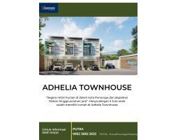 Dijual Rumah, Tipe 75, 3KT, 2KM, HGB, Perumahan Syariah, Perumahan Adhelia Townhouse - Ponorogo
