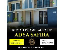 Dijual Rumah Syariah, Tipe 43, 2KT, 1KM, HGB, DP 0 Rupiah - Sidoarjo