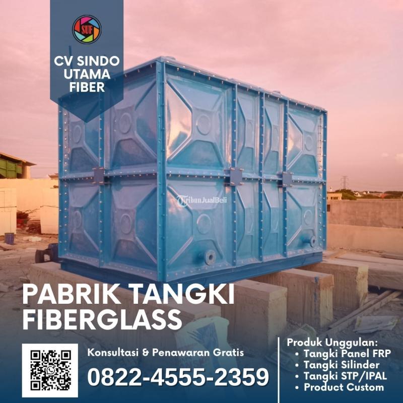 Tangki Fiberglass Panel Kotak Tetap Jernih di Segala Usia - Garut
