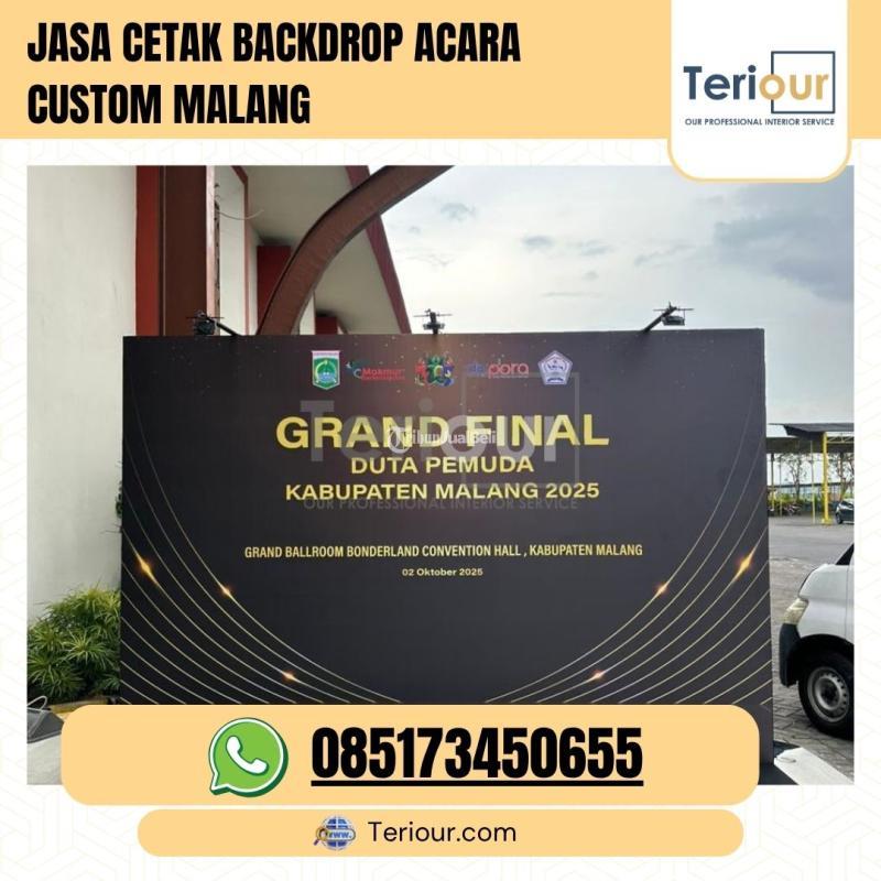 Jasa Cetak Backdrop Acara Custom - Malang Kota