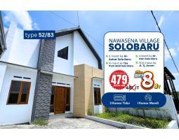 Dijual Rumah di Nawasena Village Tipe 52 3KT 1KM Legalitas SHM - Sukoharjo 